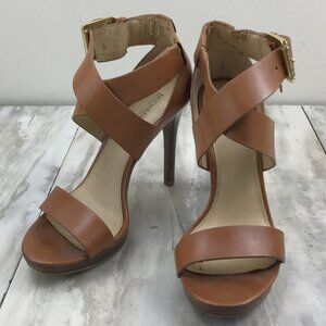 Michael Michael Kors Camel Strappy Heels 7.5